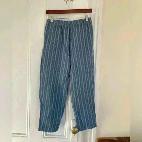 Madewell Linen-Blend Track Trousers in Stripe - Picture 4 of 5